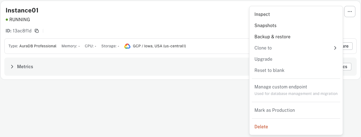 restore database