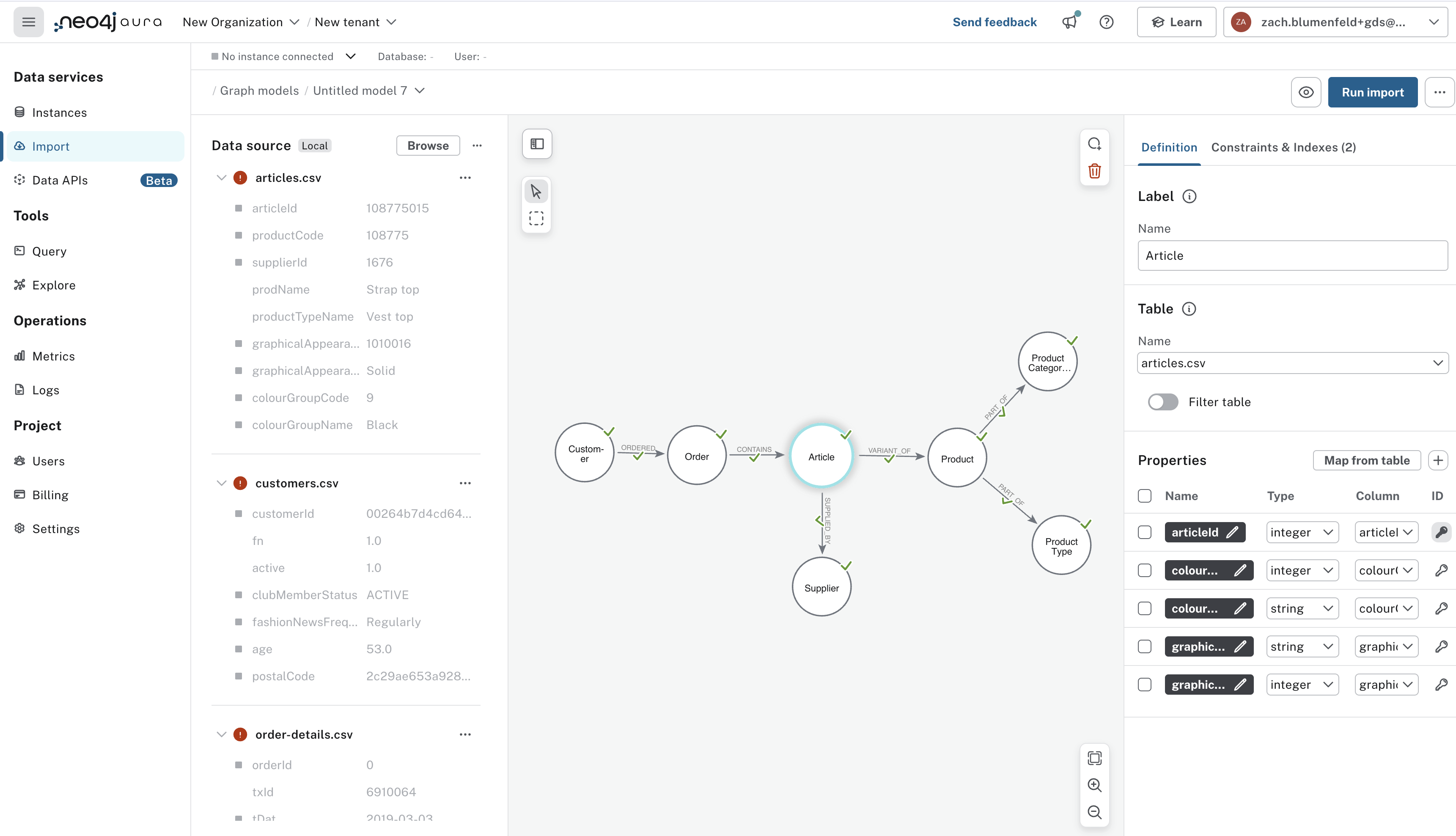 ai customer graph struct ingest 2 see model