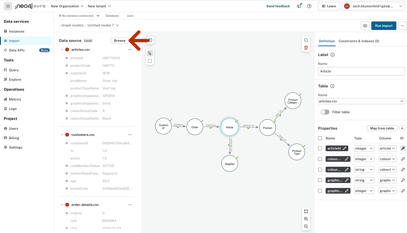 ai customer graph struct ingest 3 get sources