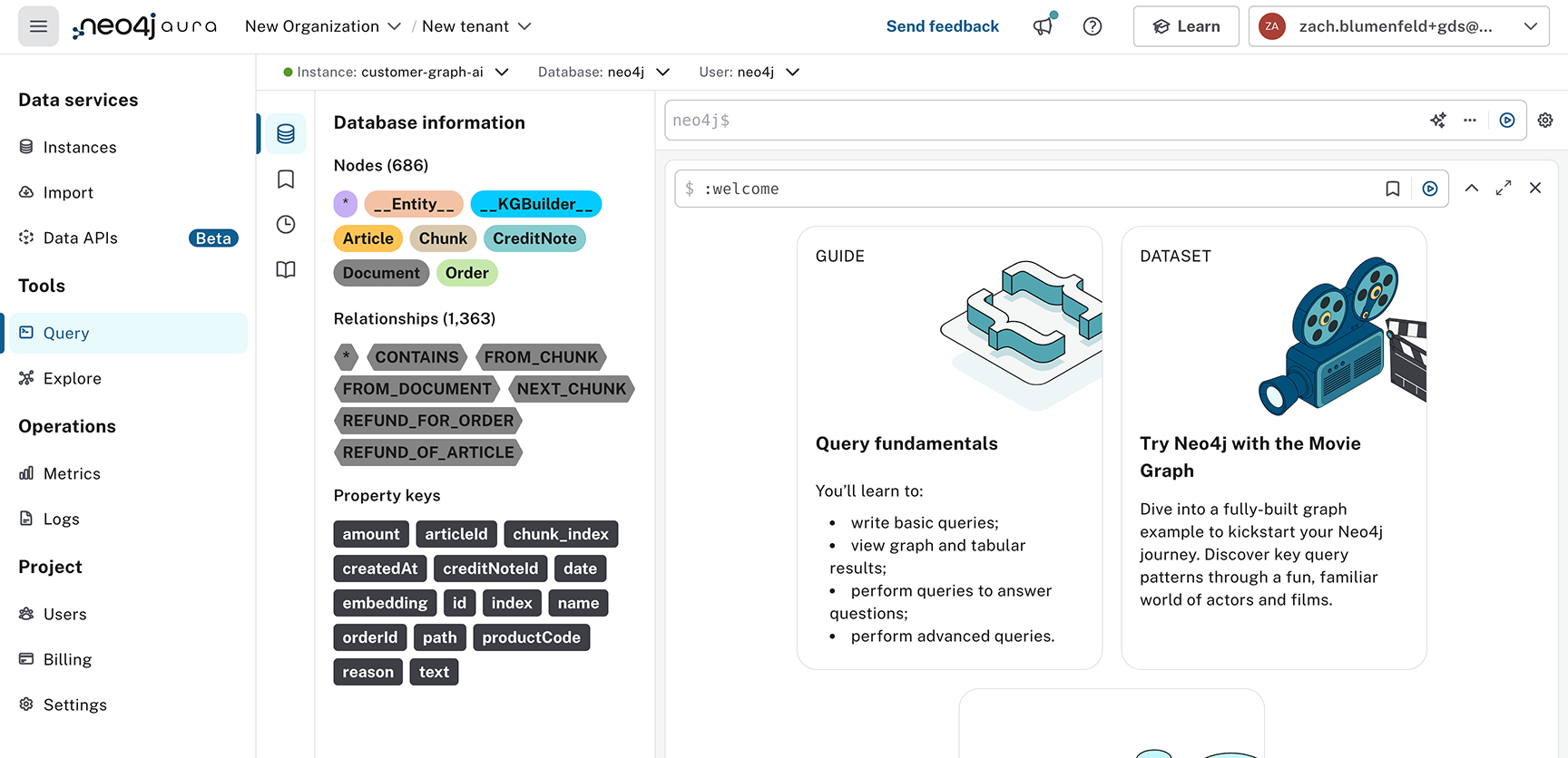 ai customer graph unstruct ingest 4 graph stats