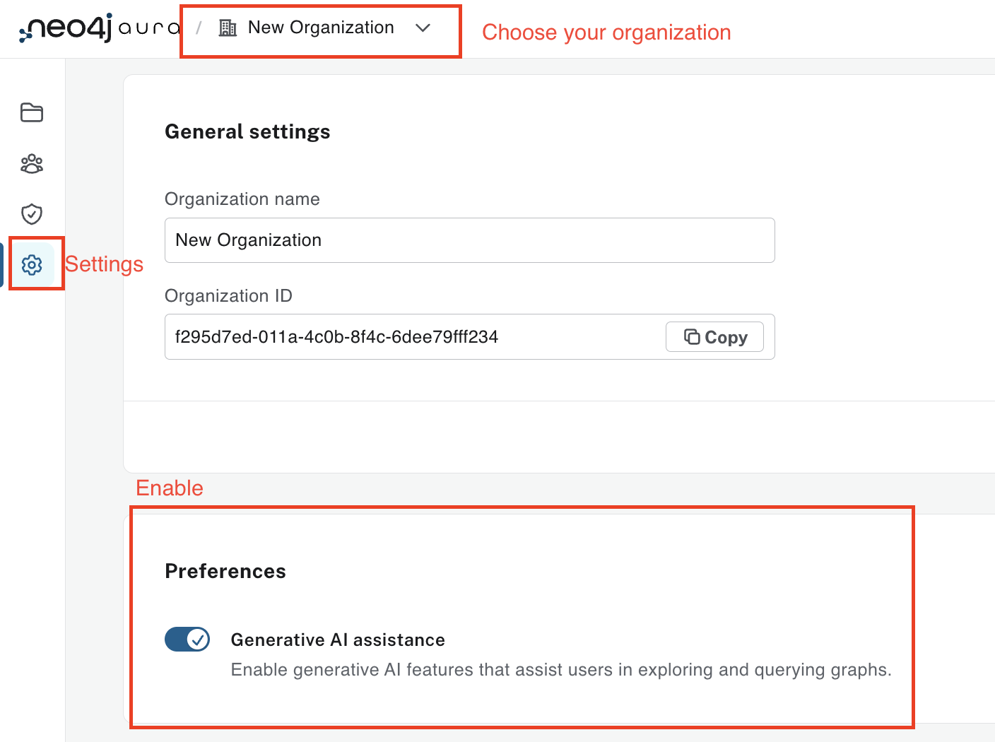 Enable GenAI assistance