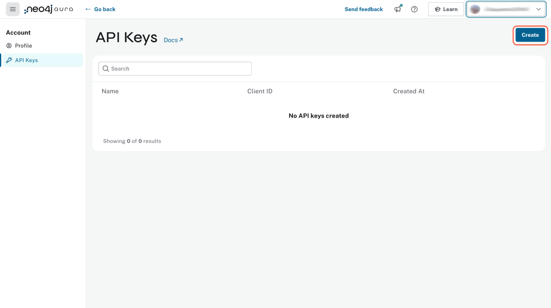 unified console api keys