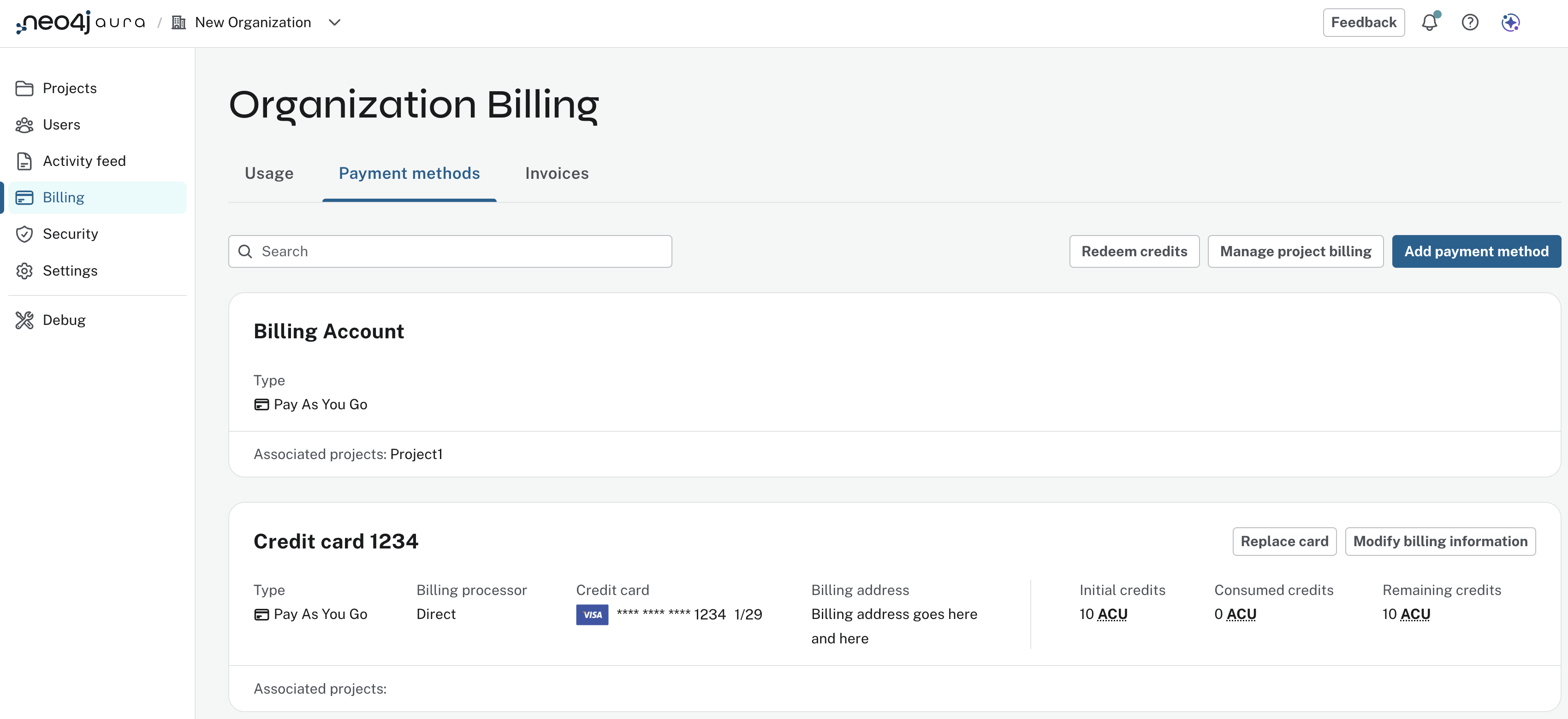 billing voucher complete