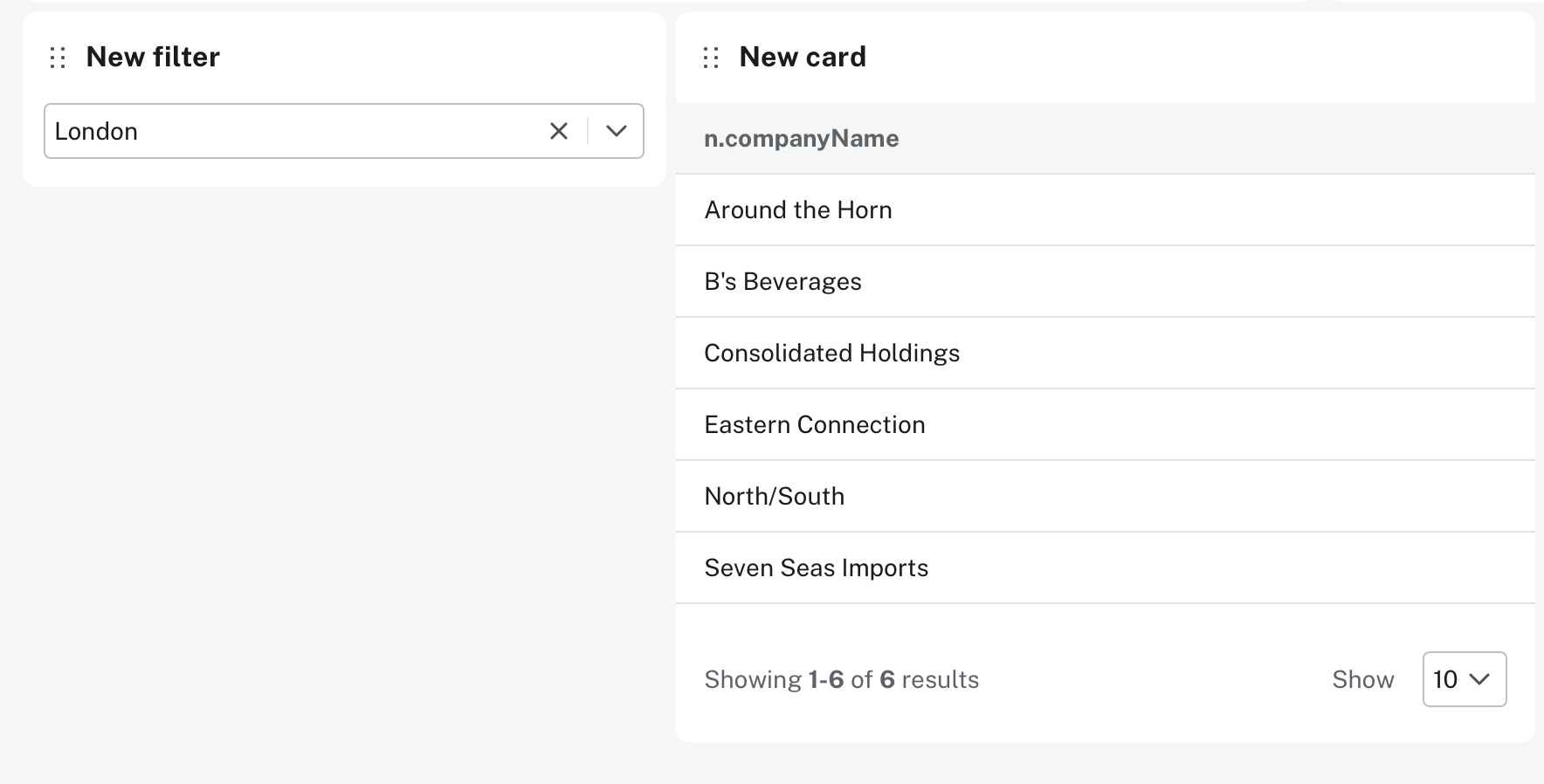 customers located at selected city