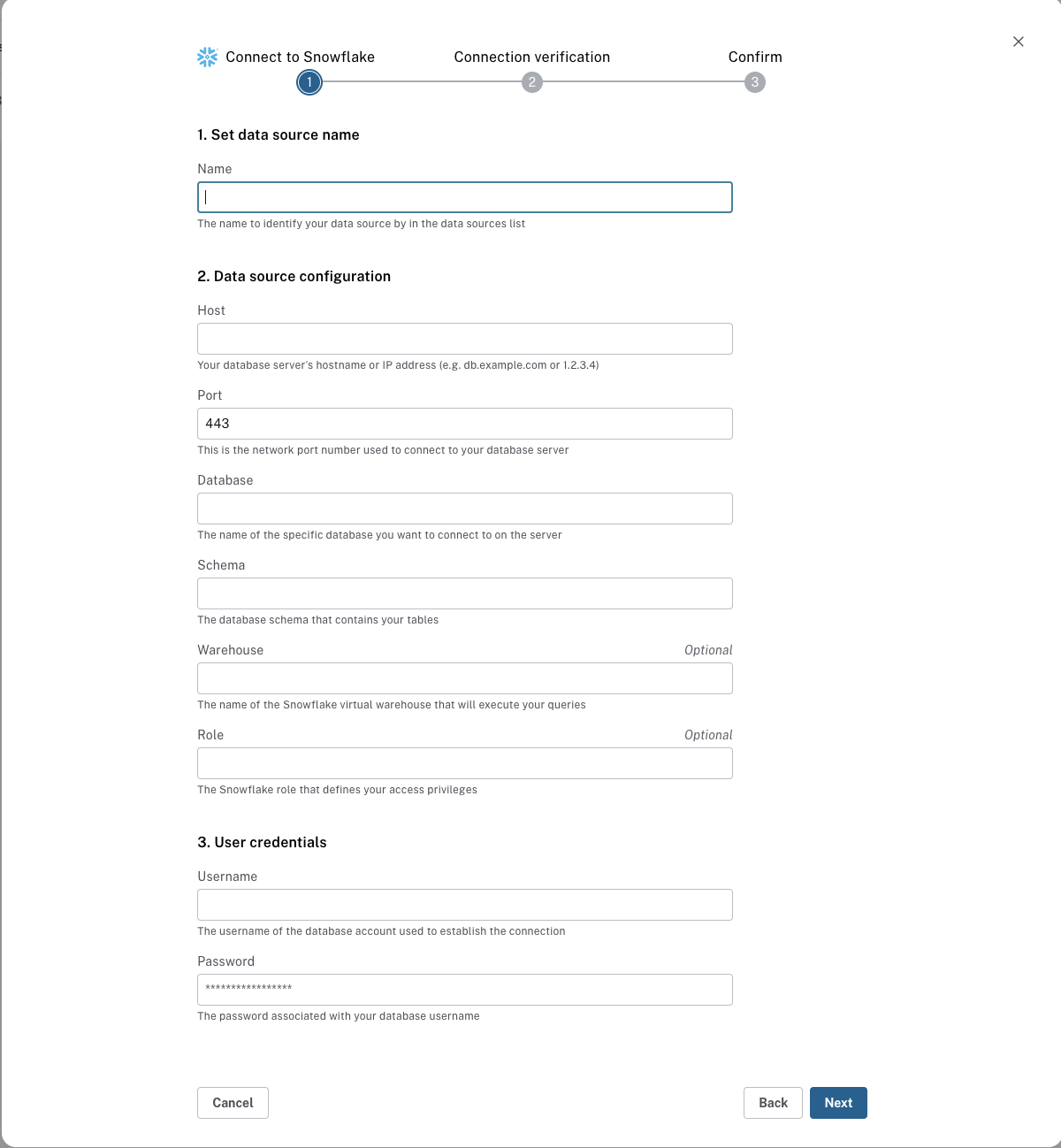 data source fields