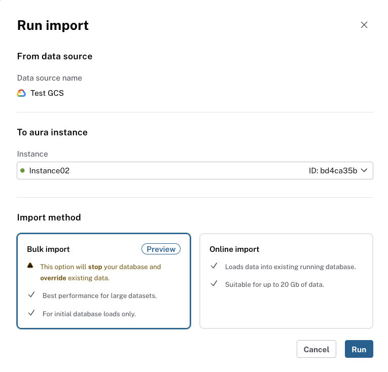 import options