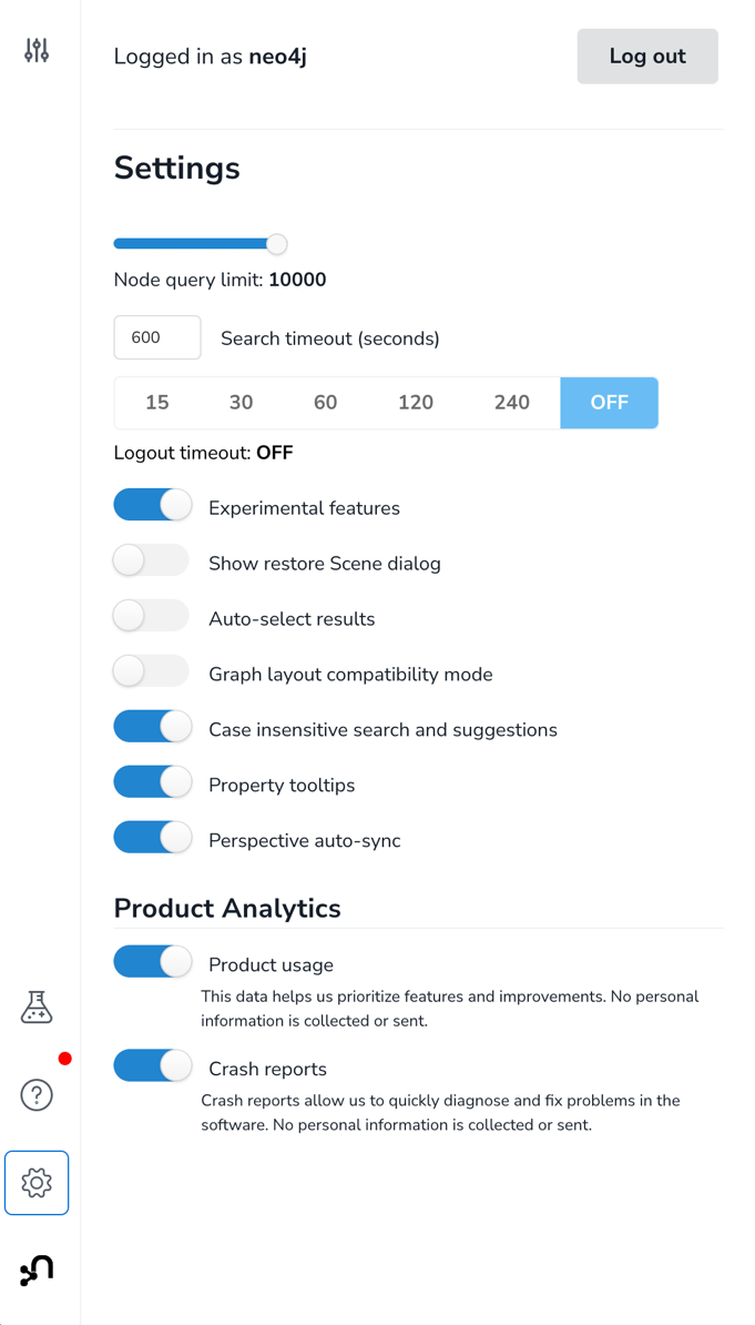 bloom settings drawer