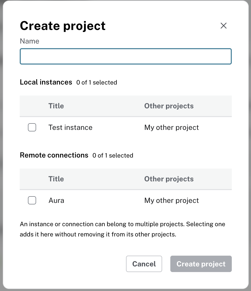 create new project