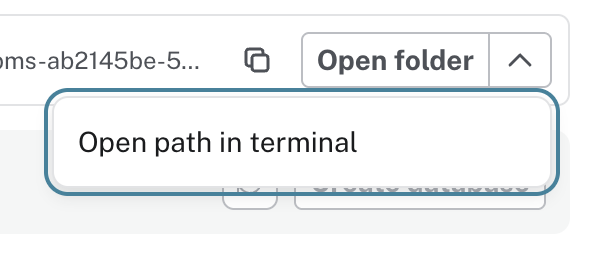 open path