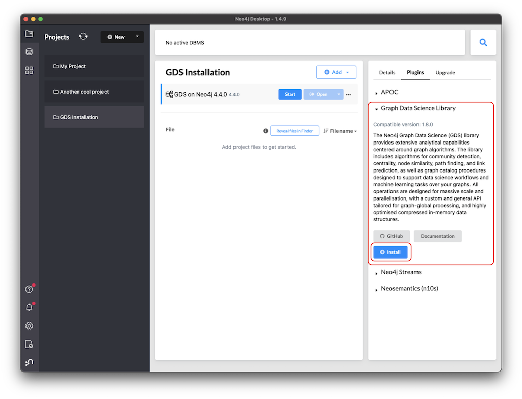 neo4j desktop gds