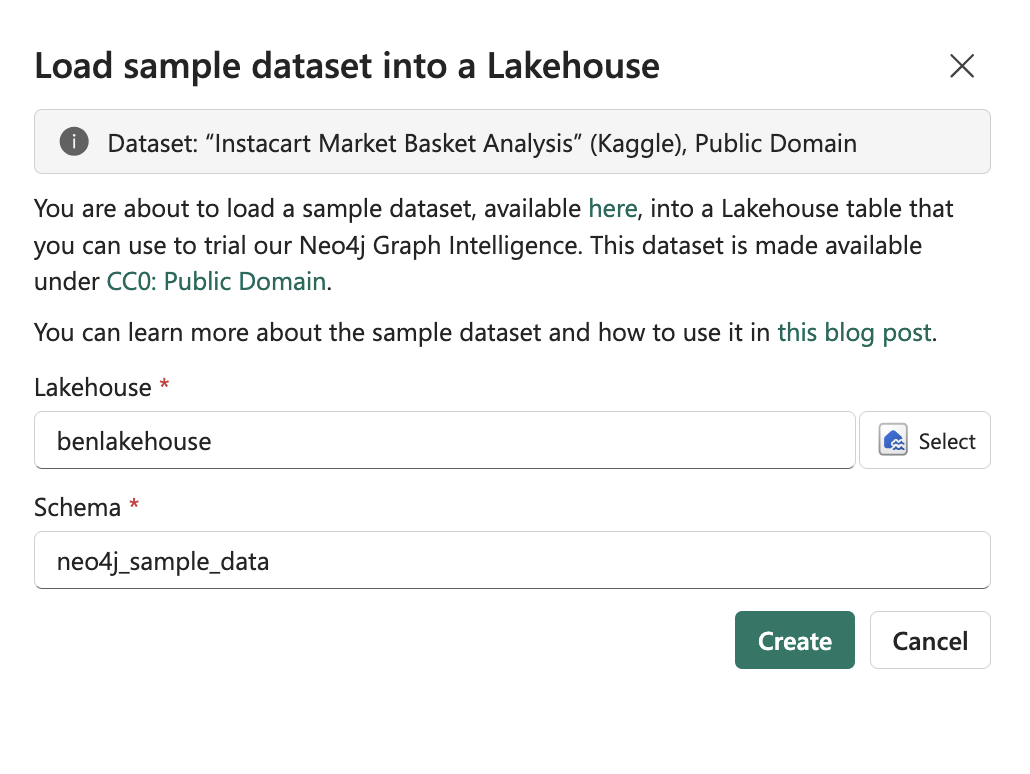 Create sample data in a Lakehouse