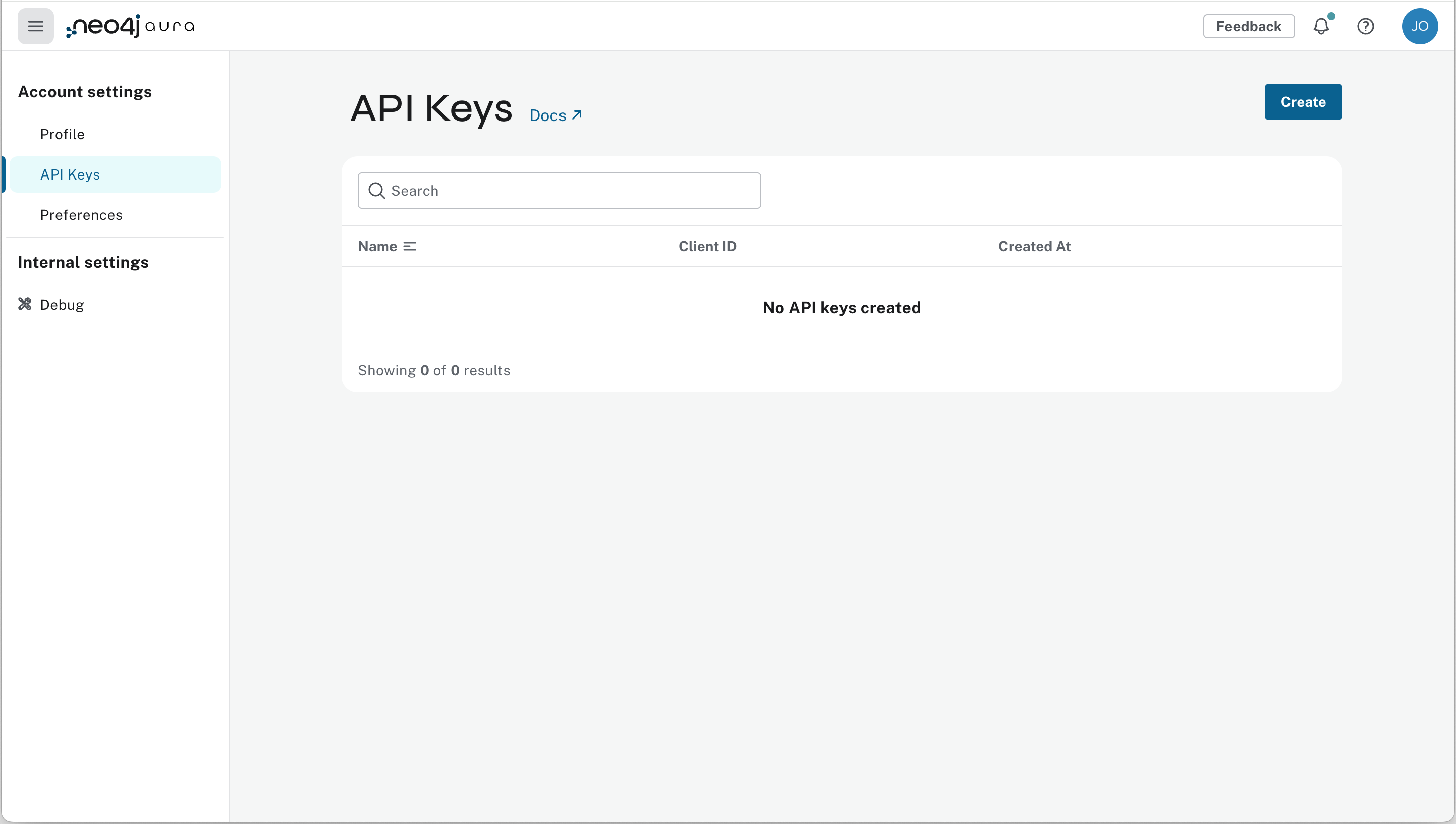 api keys
