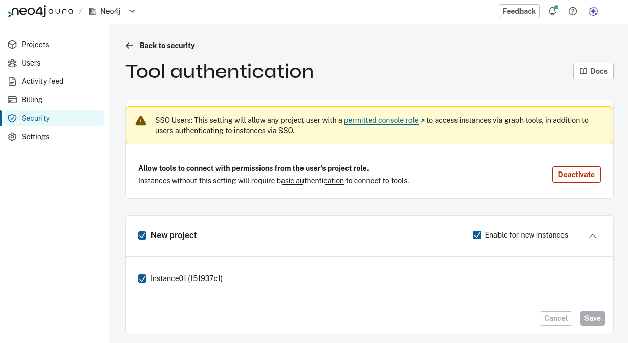 Tool authentication setting
