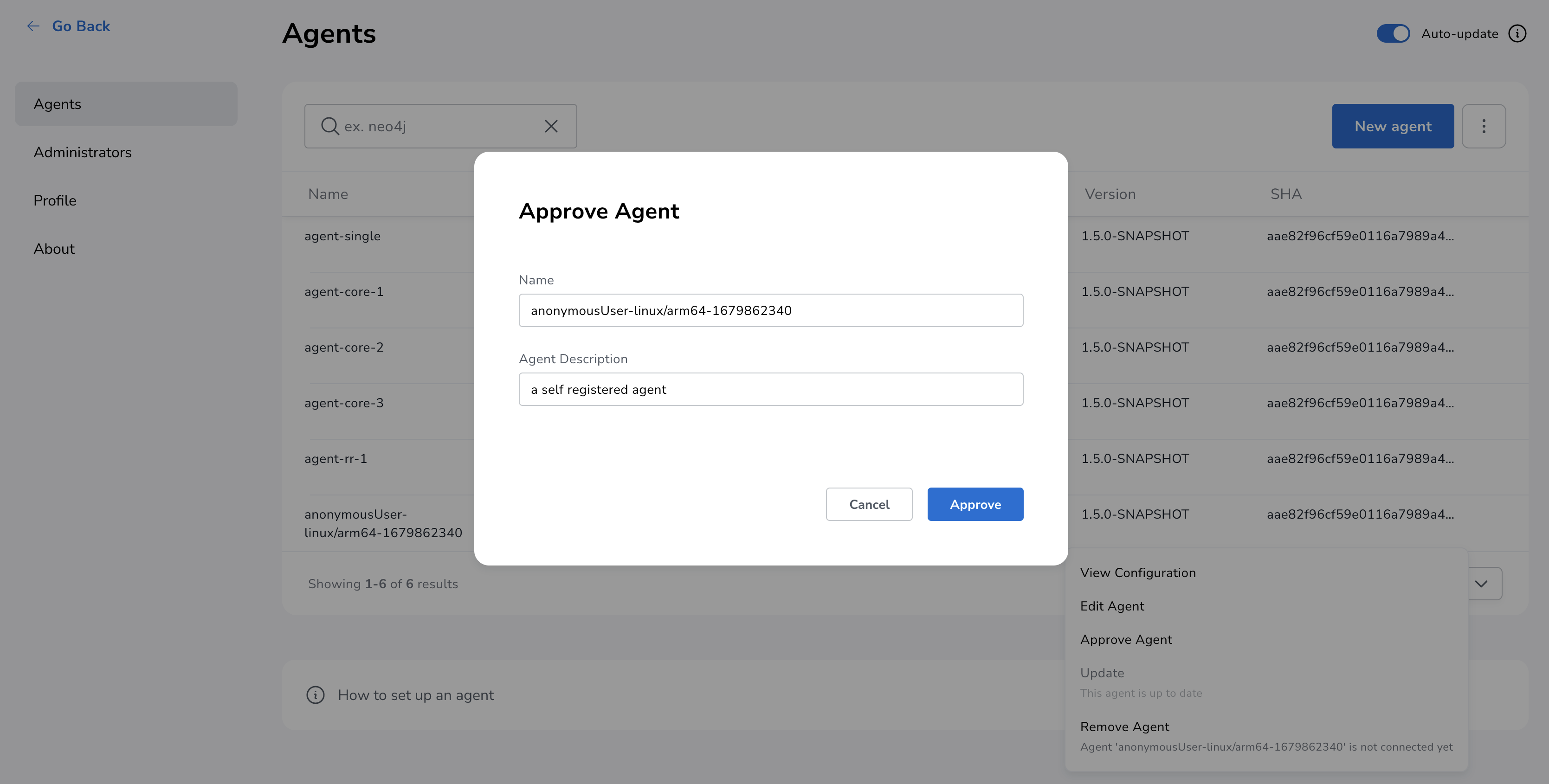 agent approve