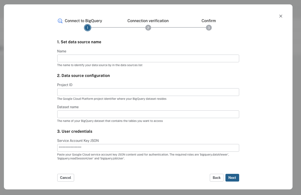 Connect to BigQuery