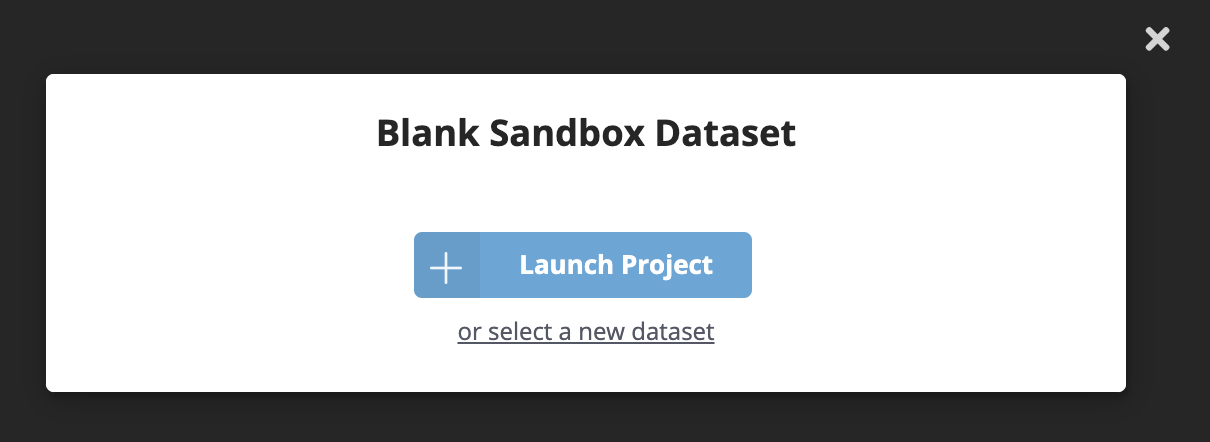 Launching a blank Neo4j Sandbox